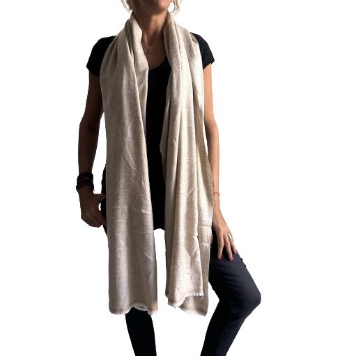 Pashmina india de lana 100% cashmere-Modelo D