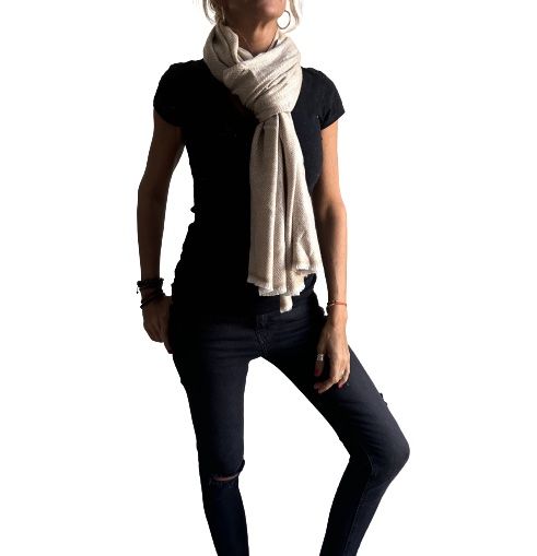 Pashmina india de lana 100% cashmere-Modelo D