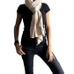 Pashmina india de lana 100% cashmere-Modelo F