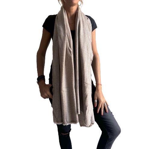 Pashmina india de lana 100% cashmere-Modelo A