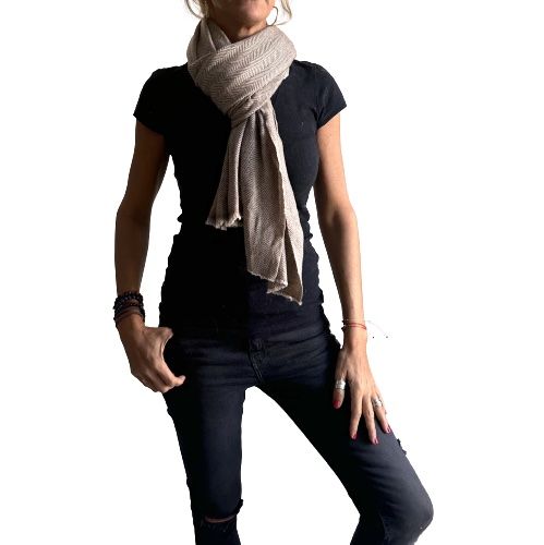 Pashmina india de lana 100% cashmere-Modelo A