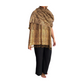Pashmina india estampada marrón/dorado