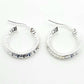 Pendientes Aros de Plata facetados