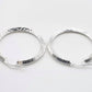 Pendientes Aros de Plata facetados