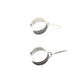 Pendientes de plata de pinza con pluma