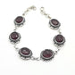 Pulsera de plata con amatista facetada