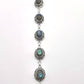 Pulsera de plata con labradorita