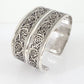 Pulsera rígida de plata grabada