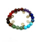Pulsera elástica de minerales 7 CHAKRAS