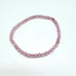 Pulsera elástica de minerales CUARZO ROSA