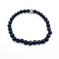 Pulsera elástica de minerales AVENTURINA AZUL