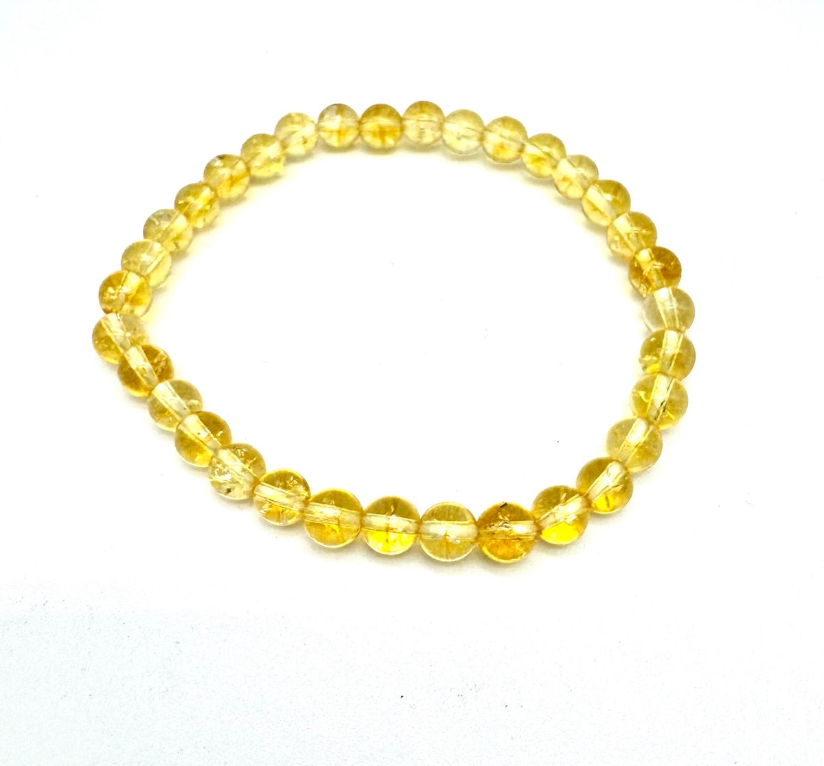 Pulsera elástica de minerales CUARZO CITRINO