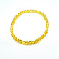 Pulsera elástica de minerales CUARZO CITRINO