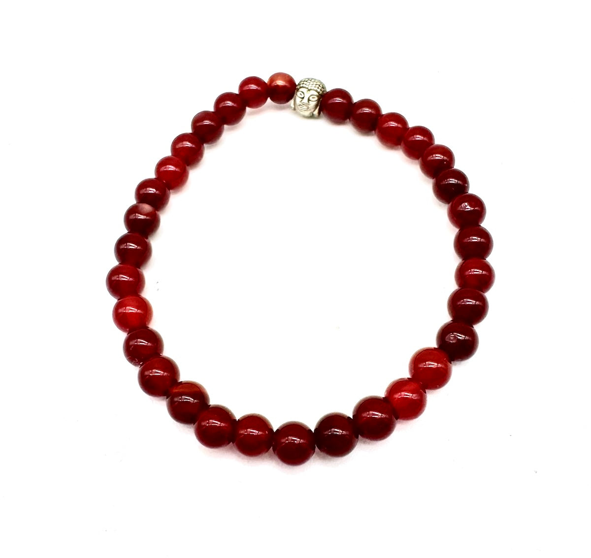 Pulsera elástica de minerales CORNALINA