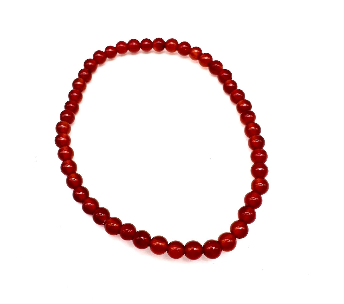 Pulsera elástica de minerales CORNALINA