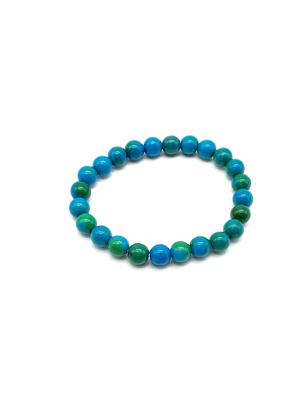 Pulsera elástica de minerales CRISOCOLA