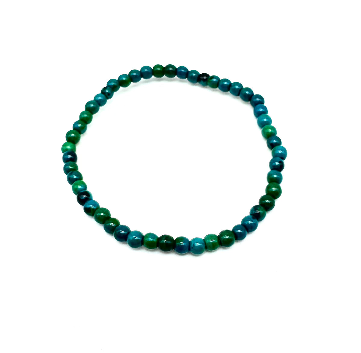 Pulsera elástica de minerales CRISOCOLA