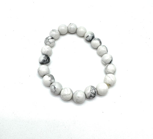 Pulsera elástica de minerales HOWLITA