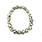 Pulsera elástica de minerales JASPE DÁLMATA