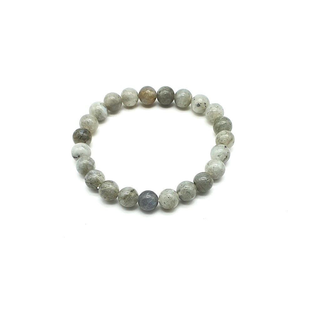 Pulsera elástica de minerales LABRADORITA
