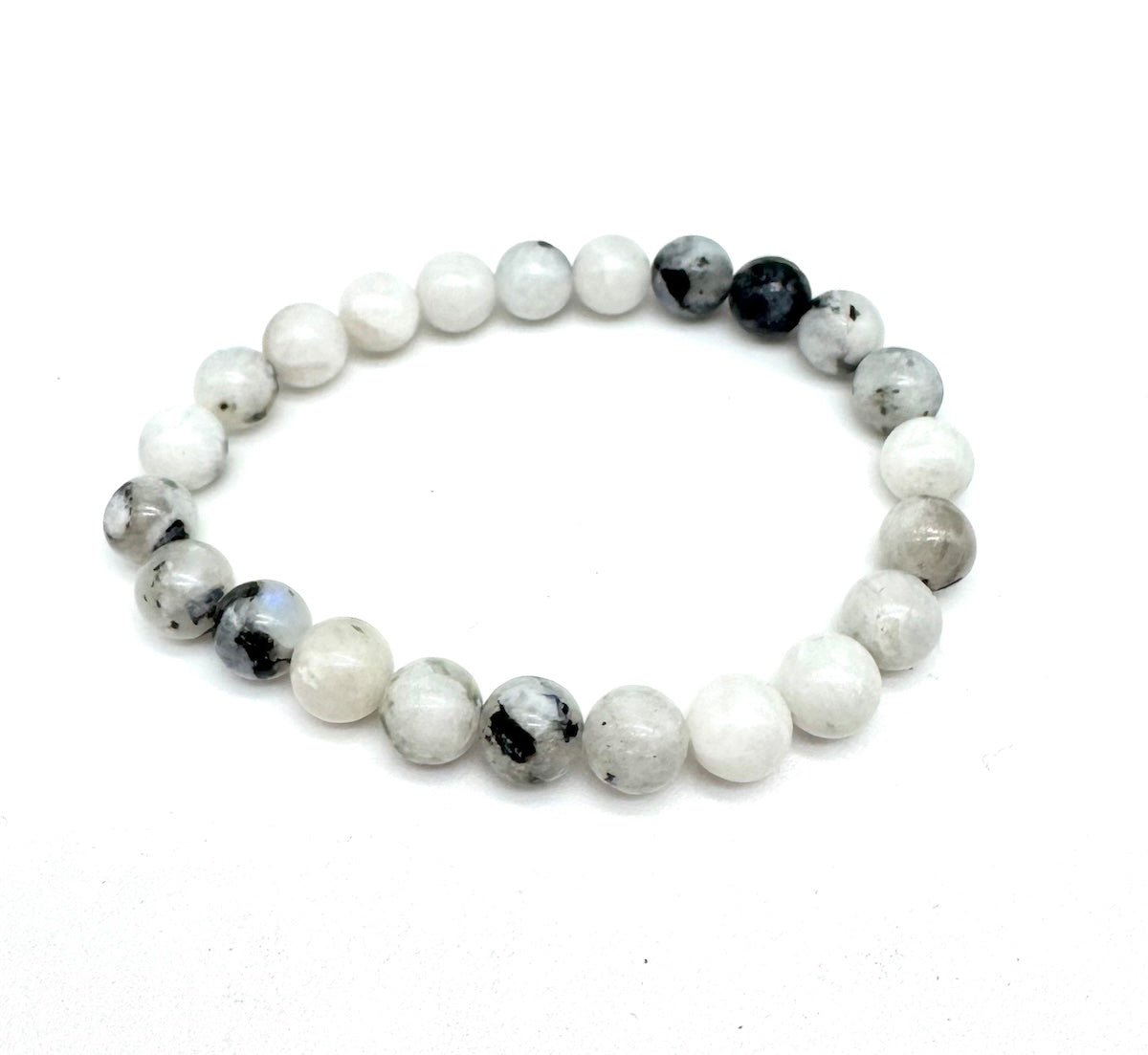 Pulsera elástica de minerales PIEDRA LUNA