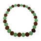 Pulsera elástica de RUDRAKSHA con MINERALES
