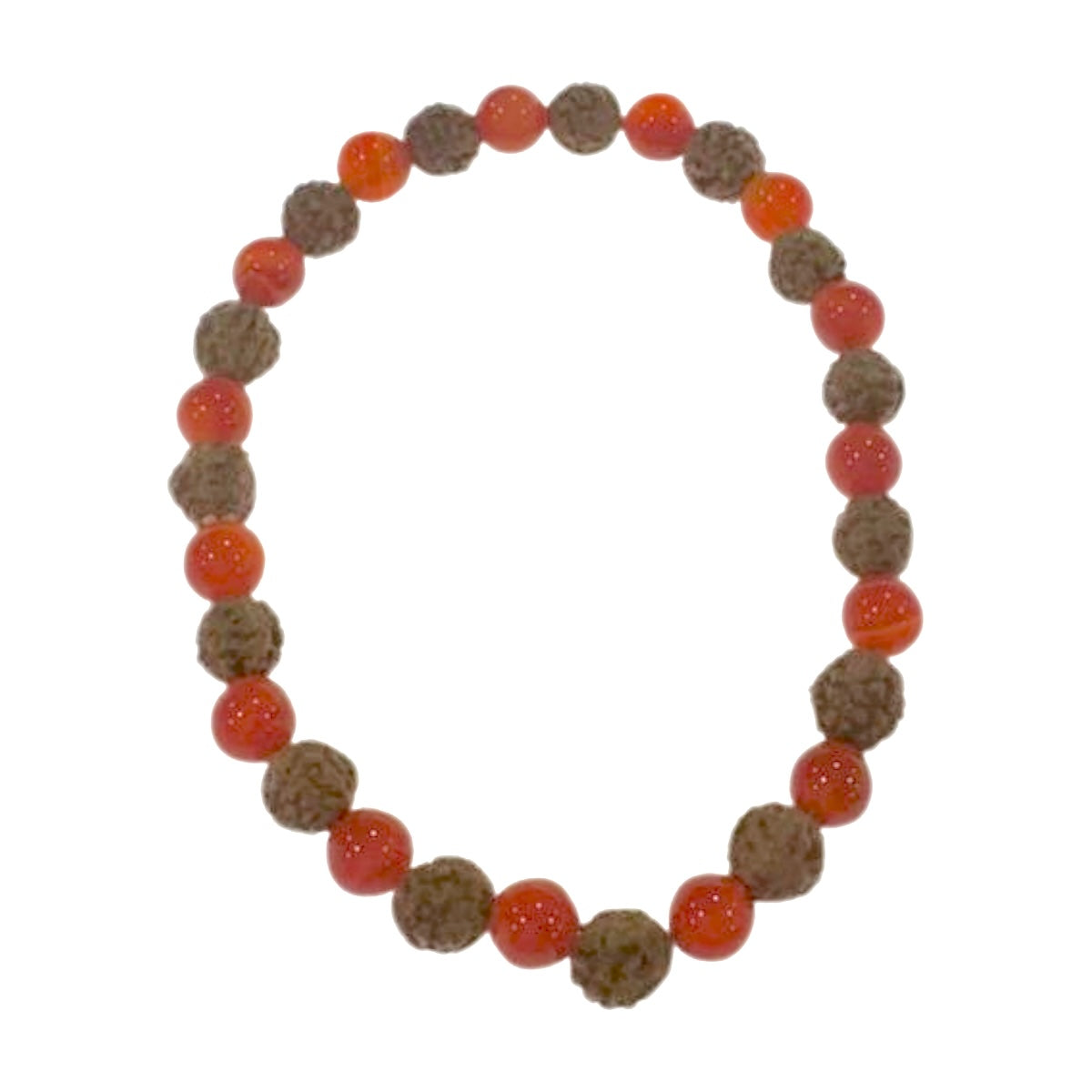 Pulsera elástica de RUDRAKSHA con MINERALES