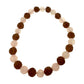 Pulsera elástica de RUDRAKSHA con MINERALES