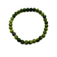 Pulsera elástica de minerales JADE VERDE