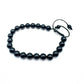 Pulsera elástica de minerales TURMALINA NEGRA