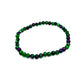 Pulsera elástica de minerales ZOISITA con RUBI