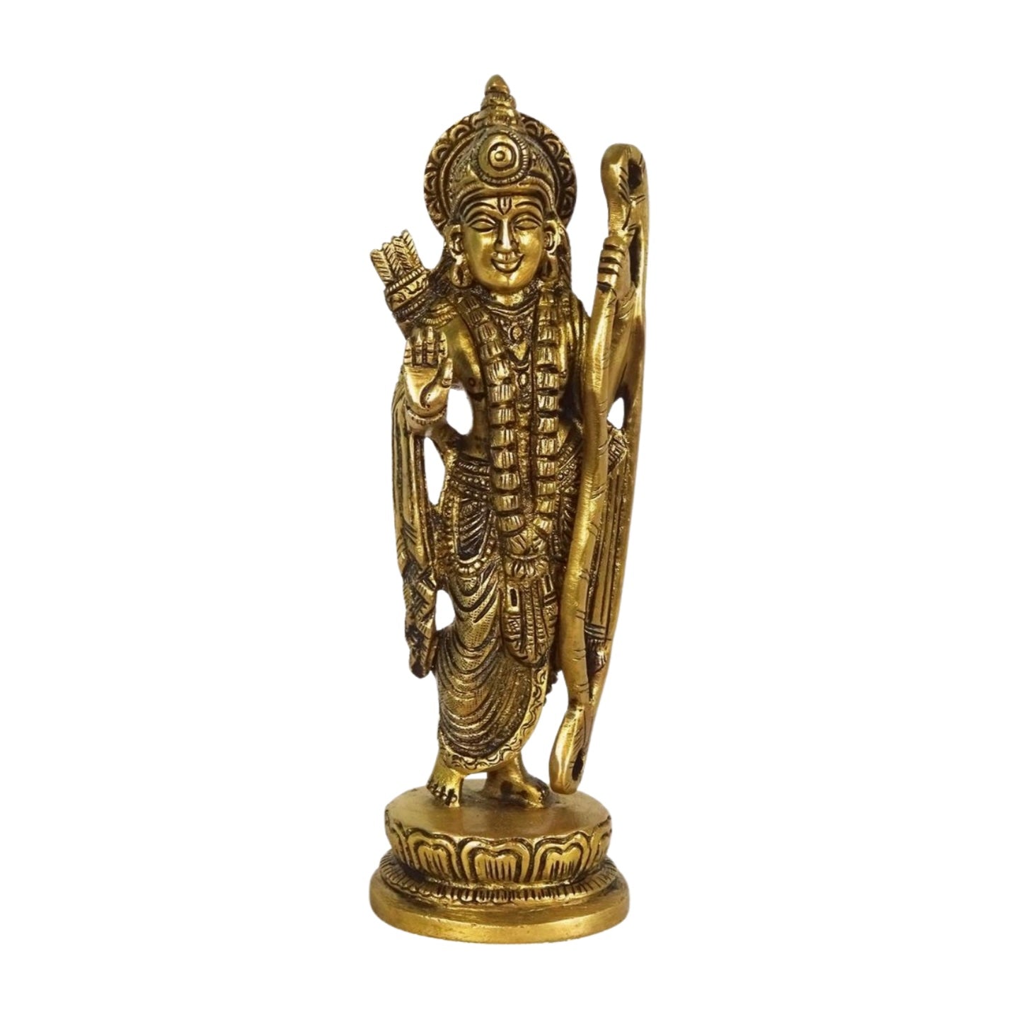 Figura de bronce del dios hindú Ram