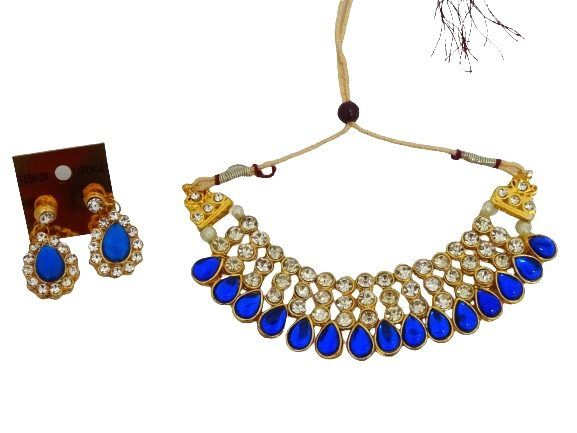 Conjunto de bisutería Bollywood de dos piezas