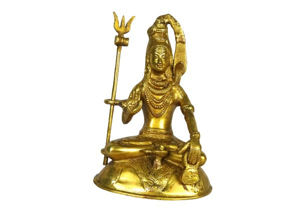 Estatua de bronce india del Dios hindú Shiva