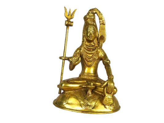 Estatua de bronce india del Dios hindú Shiva