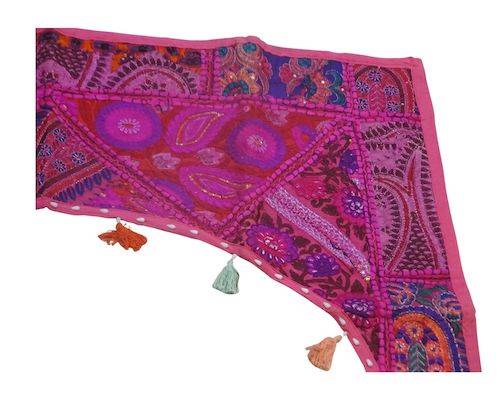Tapiz Toran arco étnico patchwork