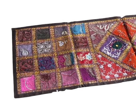 Tapiz étnico camino de patchwork