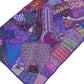 Tapiz étnico patchwork morado