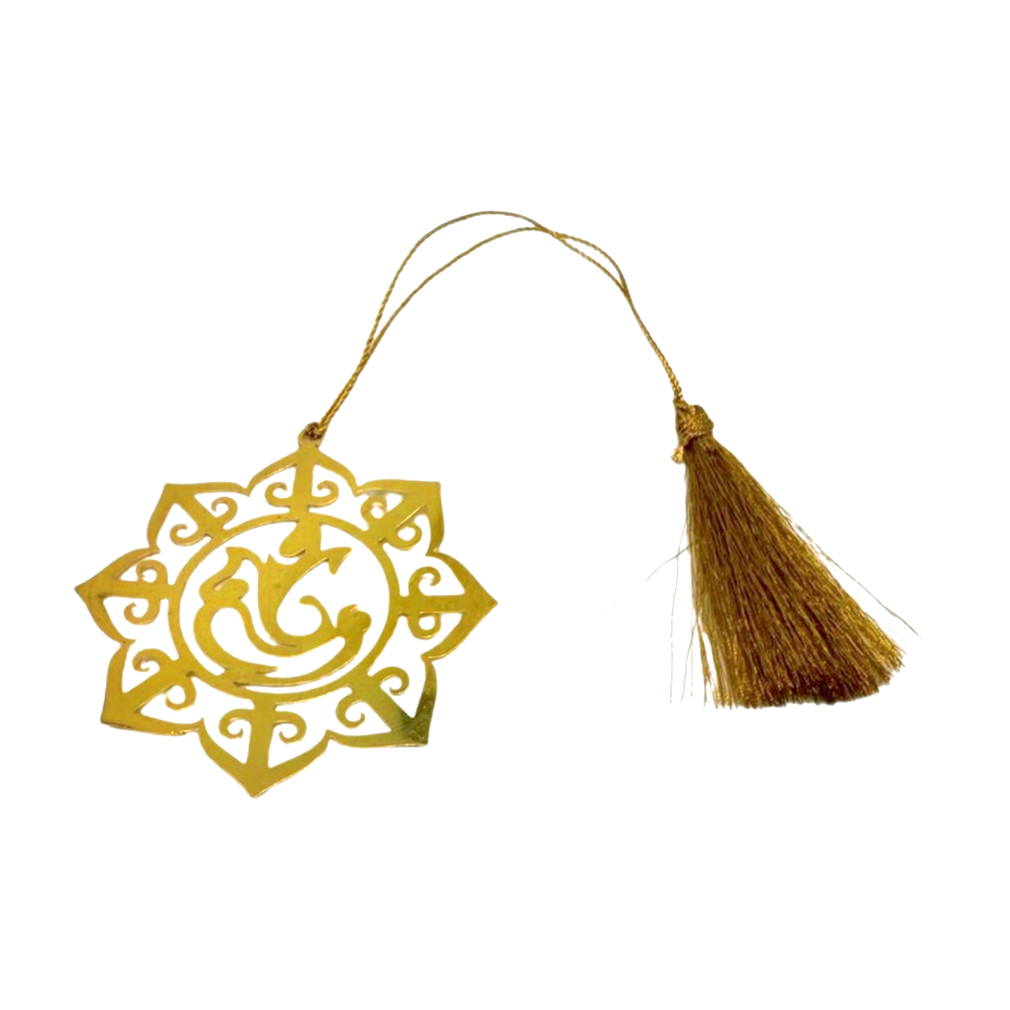 Punto de libro dorado en forma de Mandala