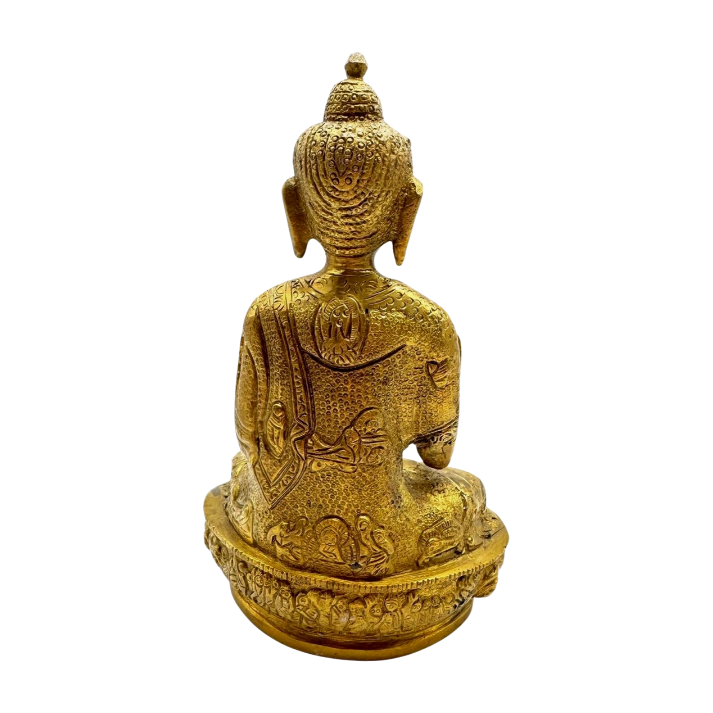 Estatua de bronce de Buda en meditación