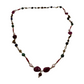 Collar de bisutería con minerales y rudraksha