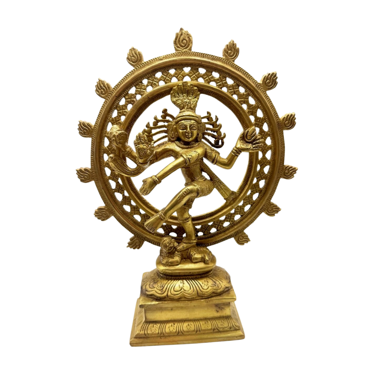 Estatua de bronce india del dios Nataraja