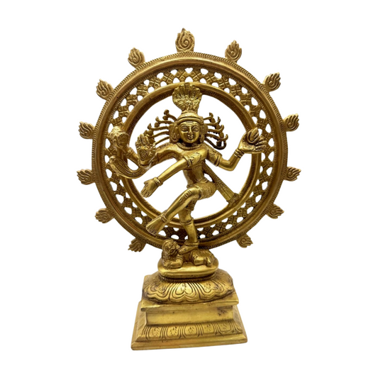 Estatua de bronce india del dios Nataraja