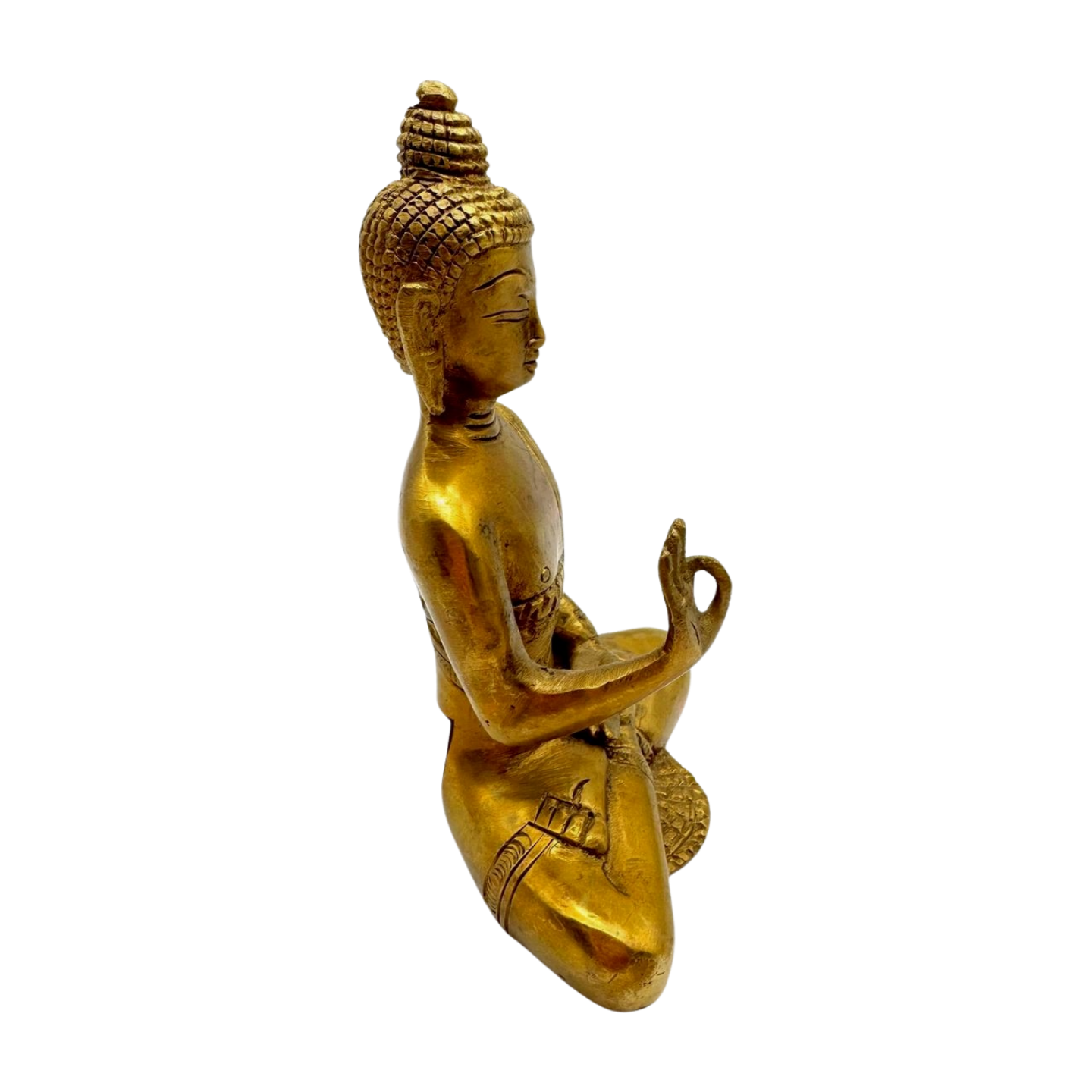 Estatua de bronce de Buda en meditación