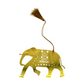 Punto de libro dorado en forma de Elefante