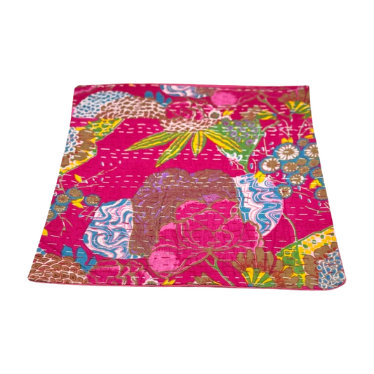Funda de cojín étnico indio de algodón