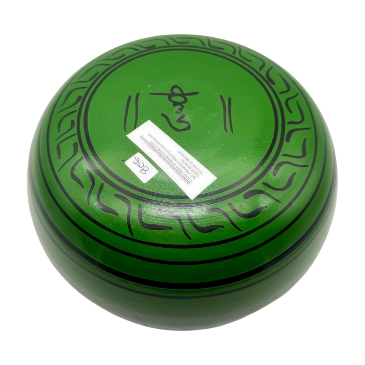 Cuenco tibetano verde de siete metales