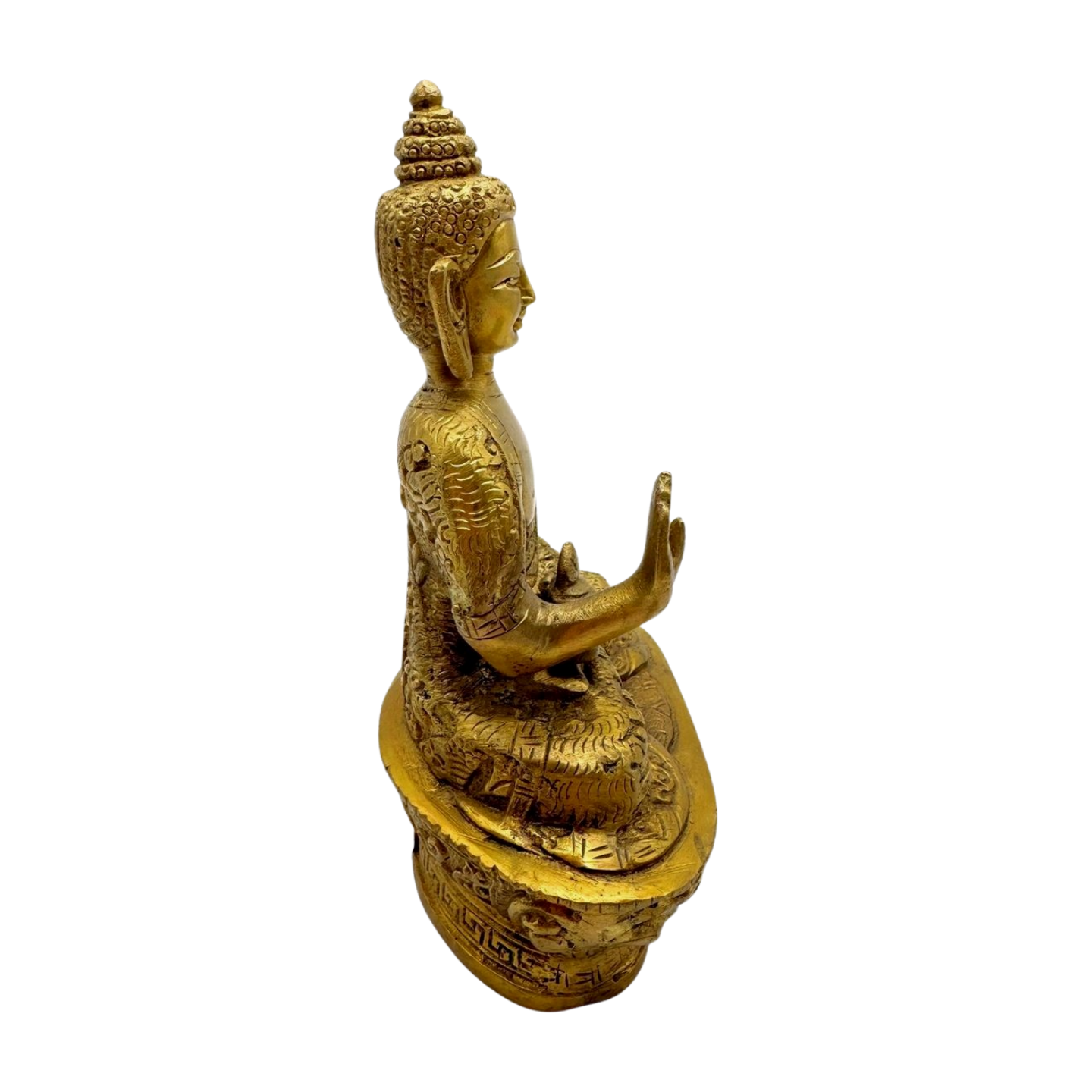 Estatua de bronce de Buda en meditación