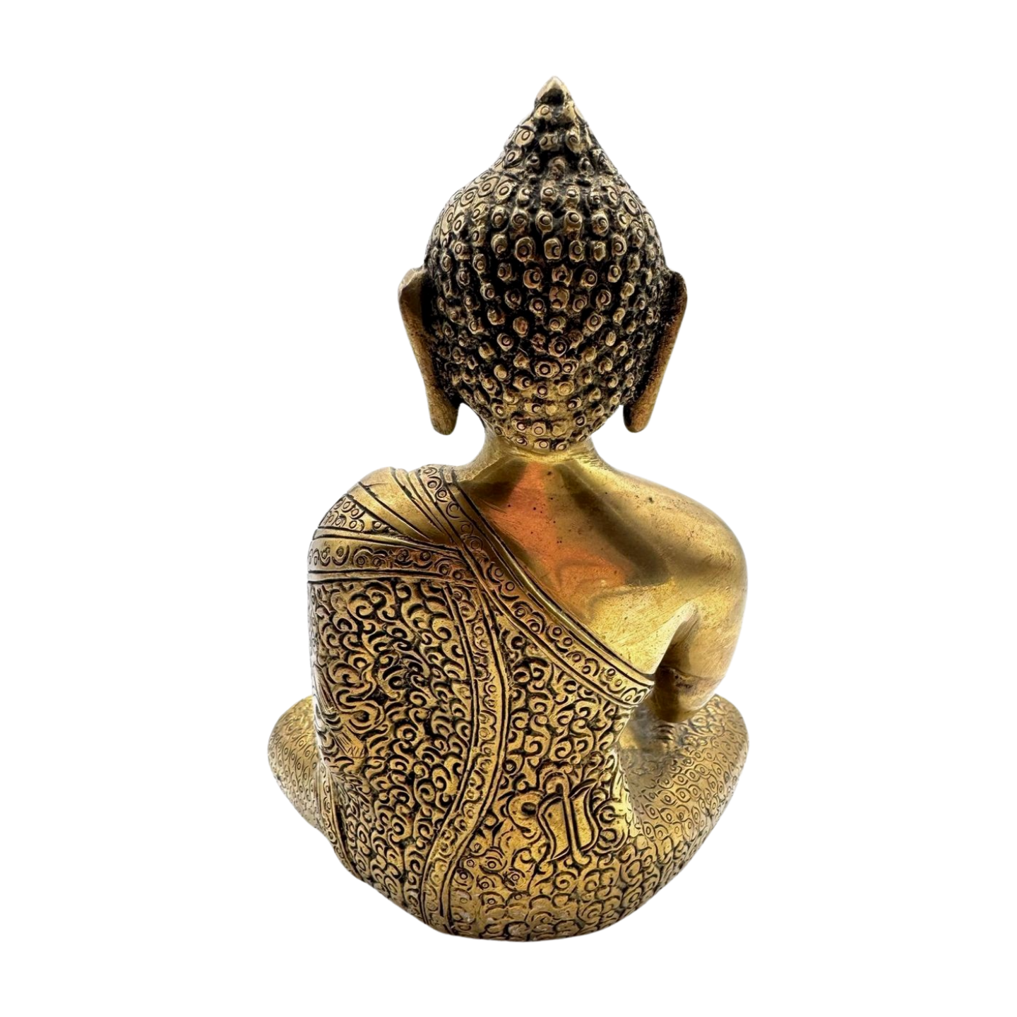 Estatua de bronce de Buda en meditación