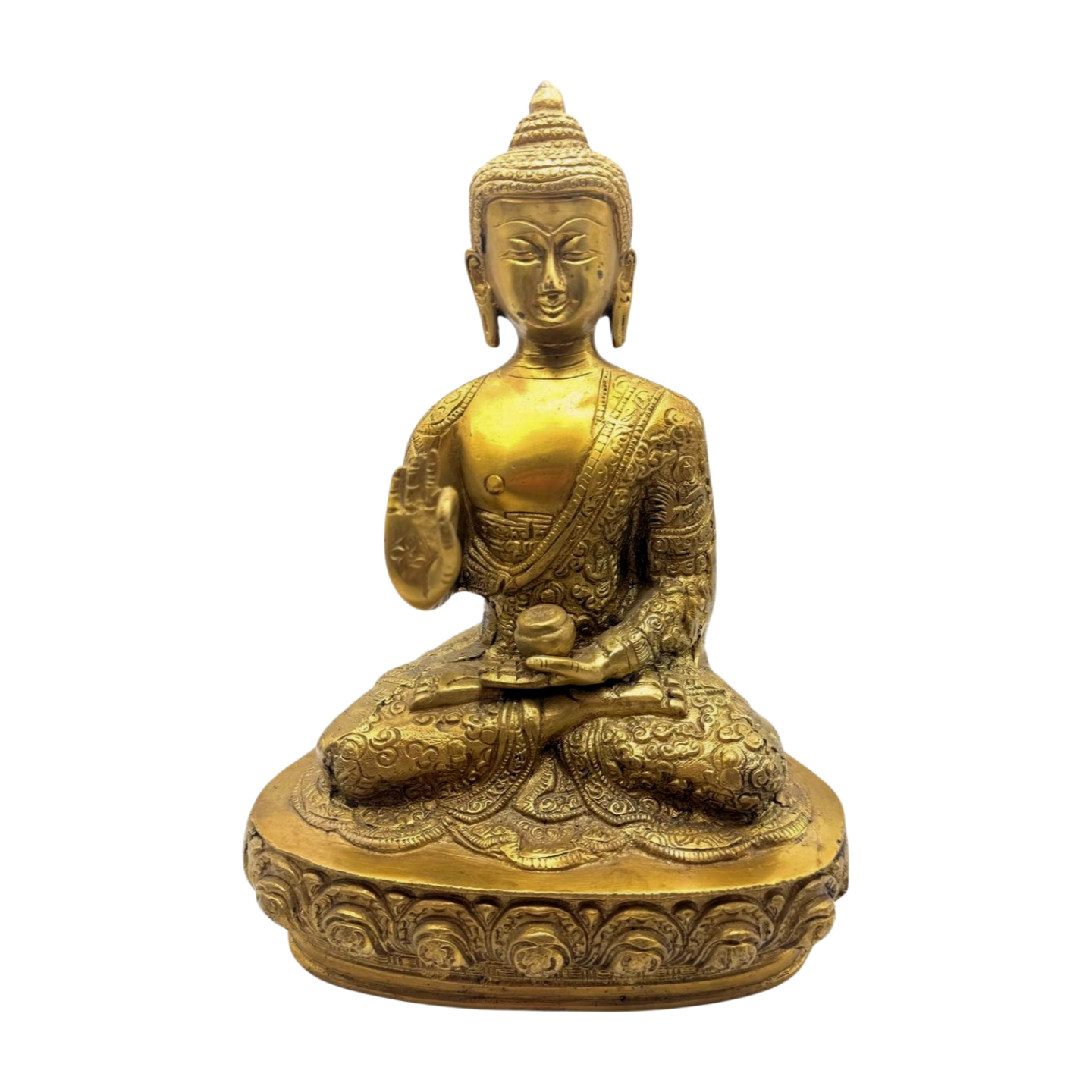 Estatua de bronce de Buda en meditación